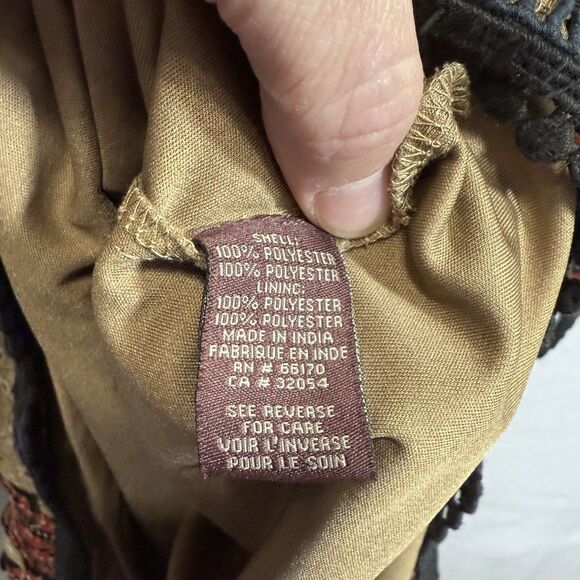 Anthropologie Ranna Gill Joss Kimono Dress Mini Paisley Boho Festival Size 4 - Picture 11 of 14